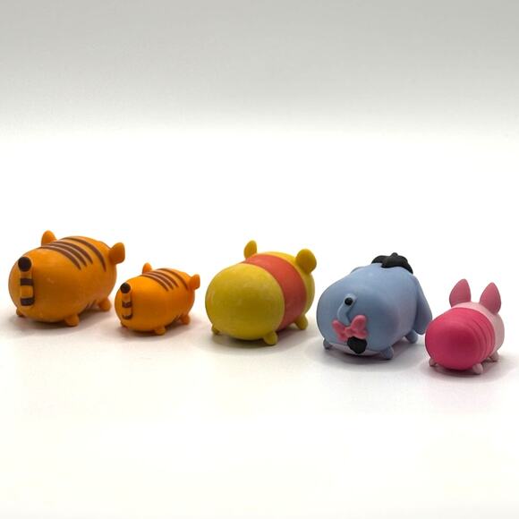 Disney Tsum Tsum Winnie the Pooh Lot of 5 Med & Large, EUC - Picture 2 of 3